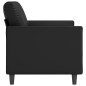vidaXL 2-Sitzer-Sofa Schwarz 120 cm Kunstleder vidaXL 2-Sitzer-Sofa Schwarz 120 cm Kunstleder