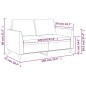 vidaXL 2-Sitzer-Sofa Schwarz 120 cm Kunstleder vidaXL 2-Sitzer-Sofa Schwarz 120 cm Kunstleder