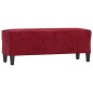 vidaXL Sitzbank Weinrot 100x35x41 cm Samt vidaXL Sitzbank Weinrot 100x35x41 cm Samt