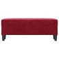 vidaXL Sitzbank Weinrot 100x35x41 cm Samt vidaXL Sitzbank Weinrot 100x35x41 cm Samt