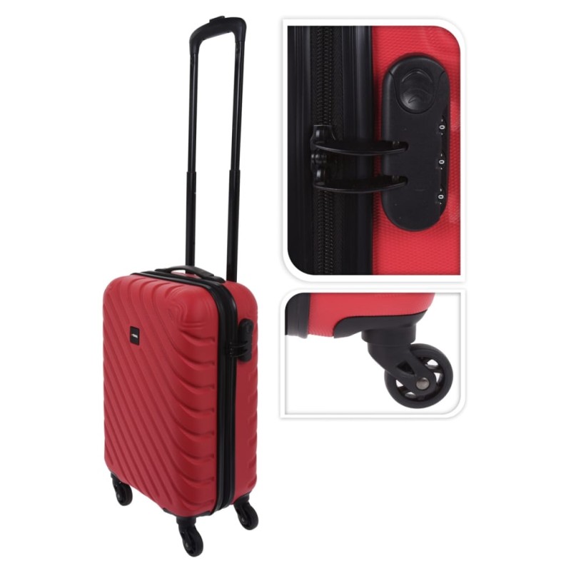 ProWorld Koffer Diamant-Design 28 L Warmrot ProWorld Koffer Diamant-Design 28 L Warmrot