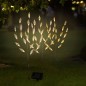 HI LED-Strauch Solar 50 cm Transparent und Braun HI LED-Strauch Solar 50 cm Transparent und Braun