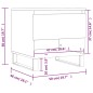 vidaXL Couchtisch Sonoma-Eiche 50x46x50 cm Holzwerkstoff vidaXL Couchtisch Sonoma-Eiche 50x46x50 cm Holzwerkstoff
