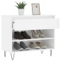 vidaXL Schuhregal Hochglanz-Weiß 70x36x60 cm Holzwerkstoff vidaXL Schuhregal Hochglanz-Weiß 70x36x60 cm Holzwerkstoff