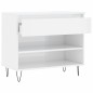 vidaXL Schuhregal Hochglanz-Weiß 70x36x60 cm Holzwerkstoff vidaXL Schuhregal Hochglanz-Weiß 70x36x60 cm Holzwerkstoff