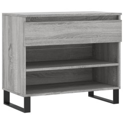 vidaXL Schuhregal Grau Sonoma 70x36x60 cm Holzwerkstoff