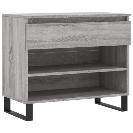 vidaXL Schuhregal Grau Sonoma 70x36x60 cm Holzwerkstoff