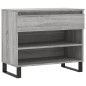vidaXL Schuhregal Grau Sonoma 70x36x60 cm Holzwerkstoff vidaXL Schuhregal Grau Sonoma 70x36x60 cm Holzwerkstoff