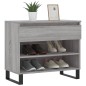 vidaXL Schuhregal Grau Sonoma 70x36x60 cm Holzwerkstoff vidaXL Schuhregal Grau Sonoma 70x36x60 cm Holzwerkstoff