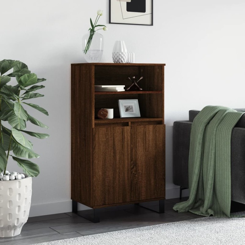 vidaXL Highboard Braun Eichen-Optik 60x36x110 cm Holzwerkstoff vidaXL Highboard Braun Eichen-Optik 60x36x110 cm Holzwerkstoff