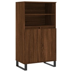 vidaXL Highboard Braun Eichen-Optik 60x36x110 cm Holzwerkstoff