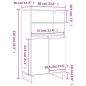 vidaXL Highboard Braun Eichen-Optik 60x36x110 cm Holzwerkstoff vidaXL Highboard Braun Eichen-Optik 60x36x110 cm Holzwerkstoff
