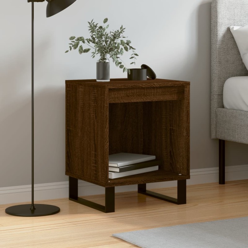vidaXL Nachttisch Braun Eichen-Optik 40x35x50 cm Holzwerkstoff vidaXL Nachttisch Braun Eichen-Optik 40x35x50 cm Holzwerkstoff