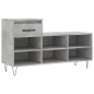 vidaXL Schuhregal Betongrau 102x36x60 cm Holzwerkstoff vidaXL Schuhregal Betongrau 102x36x60 cm Holzwerkstoff