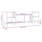 vidaXL TV-Schrank Hochglanz-Weiß 160x35x55 cm Holzwerkstoff vidaXL TV-Schrank Hochglanz-Weiß 160x35x55 cm Holzwerkstoff