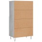 vidaXL Highboard Grau Sonoma 60x36x110 cm Holzwerkstoff vidaXL Highboard Grau Sonoma 60x36x110 cm Holzwerkstoff