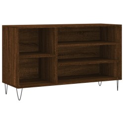 vidaXL Schuhregal Braun Eichen-Optik 102x36x60 cm Holzwerkstoff