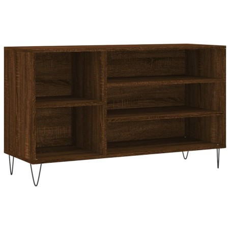 vidaXL Schuhregal Braun Eichen-Optik 102x36x60 cm Holzwerkstoff