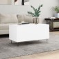 vidaXL Couchtisch Weiß 90x44,5x45 cm Holzwerkstoff vidaXL Couchtisch Weiß 90x44,5x45 cm Holzwerkstoff