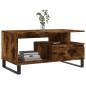 vidaXL Couchtisch Räuchereiche 90x49x45 cm Holzwerkstoff vidaXL Couchtisch Räuchereiche 90x49x45 cm Holzwerkstoff