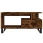 vidaXL Couchtisch Räuchereiche 90x49x45 cm Holzwerkstoff vidaXL Couchtisch Räuchereiche 90x49x45 cm Holzwerkstoff