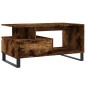 vidaXL Couchtisch Räuchereiche 90x49x45 cm Holzwerkstoff vidaXL Couchtisch Räuchereiche 90x49x45 cm Holzwerkstoff