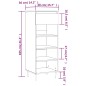 vidaXL Schuhschrank Weiß 40x36x105 cm Holzwerkstoff vidaXL Schuhschrank Weiß 40x36x105 cm Holzwerkstoff