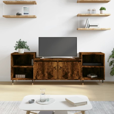 vidaXL TV-Schrank Räuchereiche 160x35x55 cm Holzwerkstoff