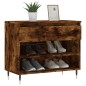 vidaXL Schuhregal Räuchereiche 70x36x60 cm Holzwerkstoff vidaXL Schuhregal Räuchereiche 70x36x60 cm Holzwerkstoff