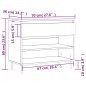 vidaXL Schuhregal Räuchereiche 70x36x60 cm Holzwerkstoff vidaXL Schuhregal Räuchereiche 70x36x60 cm Holzwerkstoff