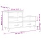 vidaXL Schuhregal Schwarz 102x36x60 cm Holzwerkstoff vidaXL Schuhregal Schwarz 102x36x60 cm Holzwerkstoff