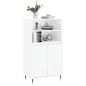 vidaXL Highboard Hochglanz-Weiß 60x36x110 cm Holzwerkstoff vidaXL Highboard Hochglanz-Weiß 60x36x110 cm Holzwerkstoff