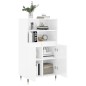 vidaXL Highboard Hochglanz-Weiß 60x36x110 cm Holzwerkstoff vidaXL Highboard Hochglanz-Weiß 60x36x110 cm Holzwerkstoff