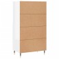 vidaXL Highboard Hochglanz-Weiß 60x36x110 cm Holzwerkstoff vidaXL Highboard Hochglanz-Weiß 60x36x110 cm Holzwerkstoff