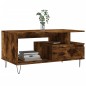 vidaXL Couchtisch Räuchereiche 90x49x45 cm Holzwerkstoff vidaXL Couchtisch Räuchereiche 90x49x45 cm Holzwerkstoff