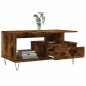 vidaXL Couchtisch Räuchereiche 90x49x45 cm Holzwerkstoff vidaXL Couchtisch Räuchereiche 90x49x45 cm Holzwerkstoff