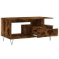 vidaXL Couchtisch Räuchereiche 90x49x45 cm Holzwerkstoff vidaXL Couchtisch Räuchereiche 90x49x45 cm Holzwerkstoff