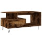 vidaXL Couchtisch Räuchereiche 90x49x45 cm Holzwerkstoff vidaXL Couchtisch Räuchereiche 90x49x45 cm Holzwerkstoff