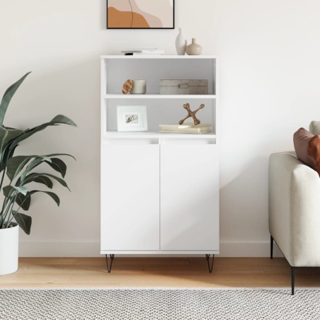 vidaXL Highboard Weiß 60x36x110 cm Holzwerkstoff