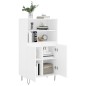 vidaXL Highboard Weiß 60x36x110 cm Holzwerkstoff vidaXL Highboard Weiß 60x36x110 cm Holzwerkstoff