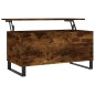 vidaXL Couchtisch Räuchereiche 90x44,5x45 cm Holzwerkstoff vidaXL Couchtisch Räuchereiche 90x44,5x45 cm Holzwerkstoff