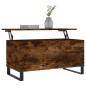 vidaXL Couchtisch Räuchereiche 90x44,5x45 cm Holzwerkstoff vidaXL Couchtisch Räuchereiche 90x44,5x45 cm Holzwerkstoff