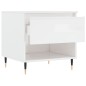 vidaXL Couchtisch Hochglanz-Weiß 50x46x50 cm Holzwerkstoff vidaXL Couchtisch Hochglanz-Weiß 50x46x50 cm Holzwerkstoff