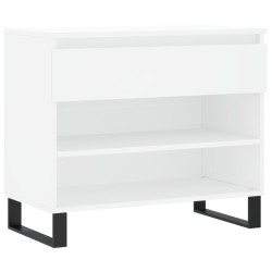 vidaXL Schuhregal Weiß 70x36x60 cm Holzwerkstoff