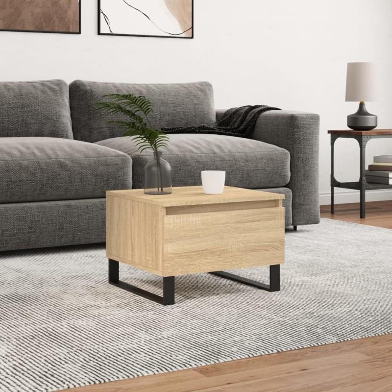 vidaXL Couchtisch Sonoma-Eiche 50x46x35 cm Holzwerkstoff vidaXL Couchtisch Sonoma-Eiche 50x46x35 cm Holzwerkstoff