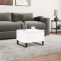 vidaXL Couchtisch Hochglanz-Weiß 50x46x35 cm Holzwerkstoff vidaXL Couchtisch Hochglanz-Weiß 50x46x35 cm Holzwerkstoff