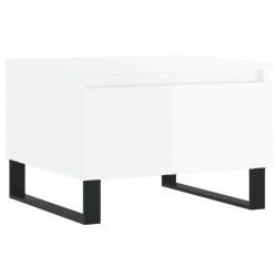 vidaXL Couchtisch Hochglanz-Weiß 50x46x35 cm Holzwerkstoff