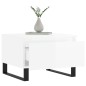 vidaXL Couchtisch Hochglanz-Weiß 50x46x35 cm Holzwerkstoff vidaXL Couchtisch Hochglanz-Weiß 50x46x35 cm Holzwerkstoff