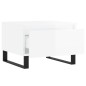vidaXL Couchtisch Hochglanz-Weiß 50x46x35 cm Holzwerkstoff vidaXL Couchtisch Hochglanz-Weiß 50x46x35 cm Holzwerkstoff