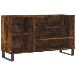 vidaXL Schuhregal Räuchereiche 102x36x60 cm Holzwerkstoff